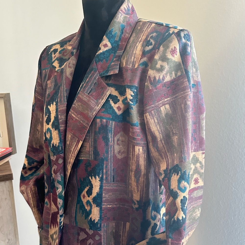 Neutral Color Printed Toni Garment Blazer size M